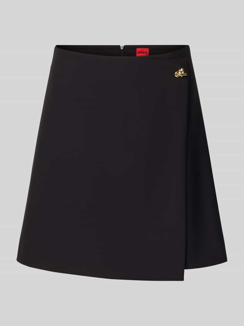 Spódnica mini rozkloszowana z dodatkiem wiskozy model ‘RALUNI’