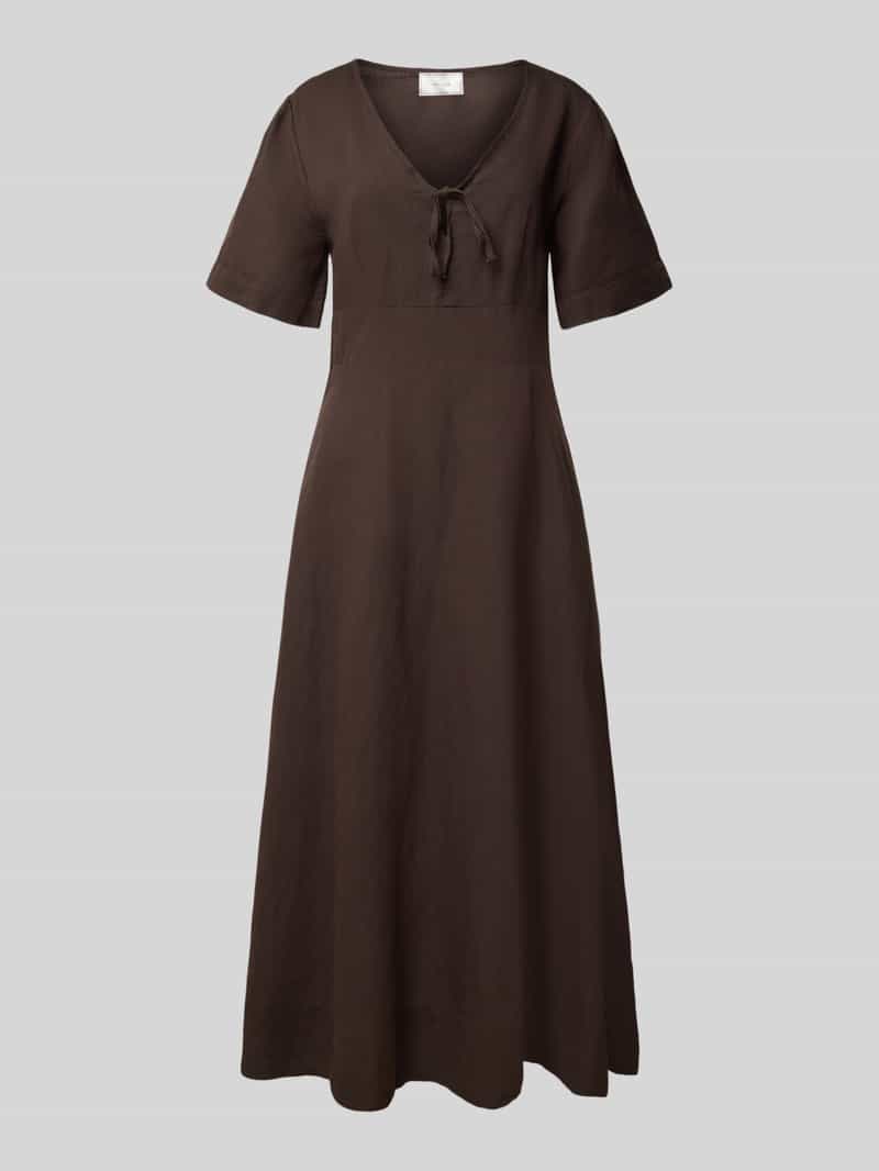 Sukienka lniana z rękawem o dł. 1/2 model ‘Ilsie’