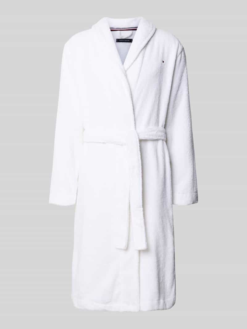 Szlafrok o kroju regular fit z czystej bawełny