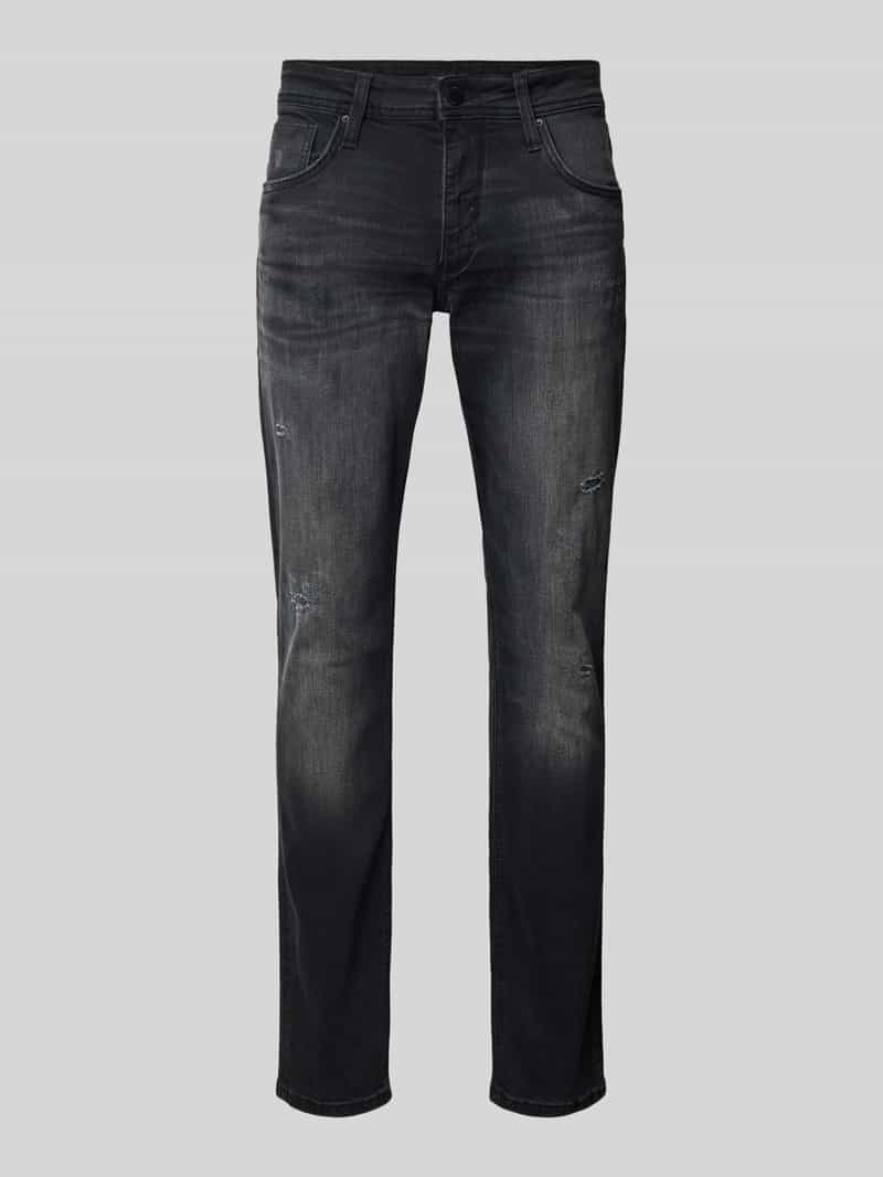 Jeansy o kroju comfort tapered fit z 5 kieszeniami