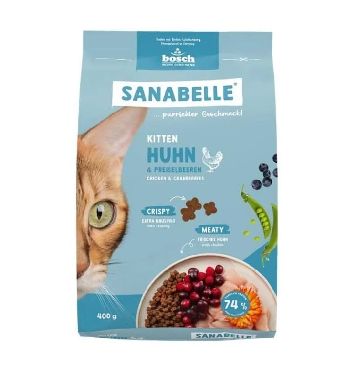 SANABELLE Kitten Kurczak 400 g dla kociąt oraz kotek ciężarnych i karmiących