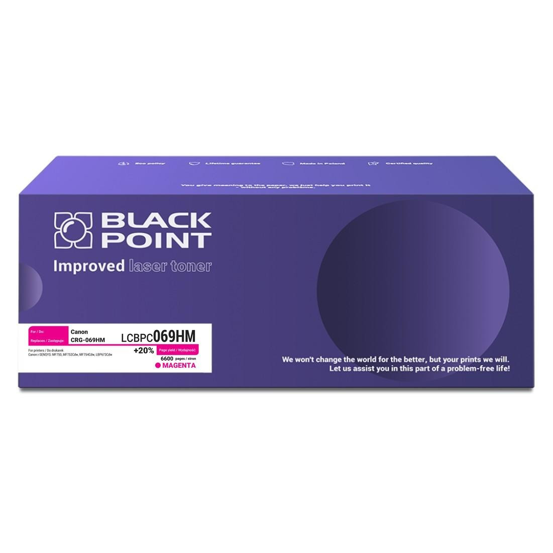 Toner Black Point LCBPC069HM zamiennik Canon CRG-069HM magenta