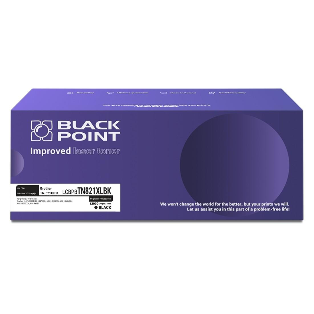 Toner Black Point LCBPBTN821XLBK zamiennik Brother TN-821XLBK black