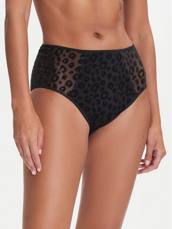 Chantelle Figi klasyczne z wysokim stanem Pulp Girls C22XC5 Czarny