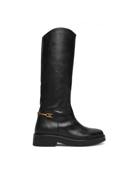 Tommy Hilfiger Oficerki Horsebit Riding FW0FW08863 Czarny