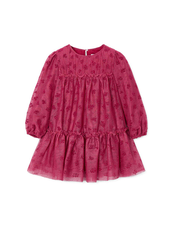 Mayoral Sukienka elegancka 4919 Różowy Regular Fit