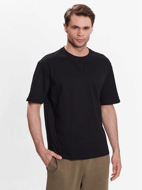 Outhorn T-Shirt TTSHM455 Czarny Regular Fit