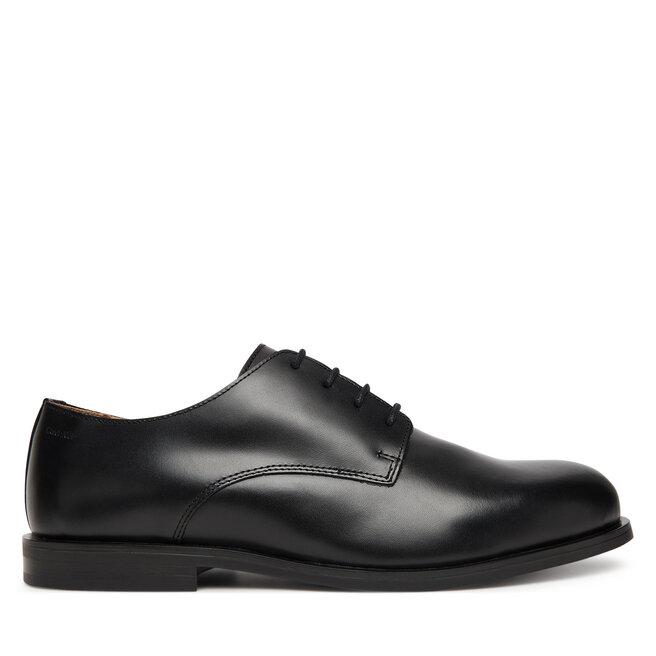 Półbuty Calvin Klein Ess Rubber Derby Lth HM0HM02056 Czarny