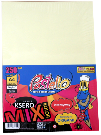 Papier ksero A-4 250 arkuszy 80g Intensywny - artykuł papierniczy