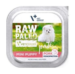 RAW PALEO Pâte Mini Puppy Pork - mokra karma dla psa - 150g
