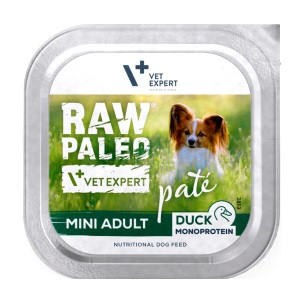 RAW PALEO Pâte Mini Adult Duck - mokra karma dla psa - 150g