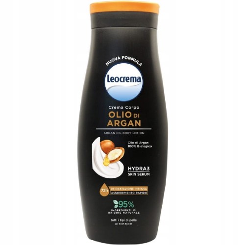 Leocrema Argan 400 ml – odżywczy balsam do ciała z olejkiem arganowym