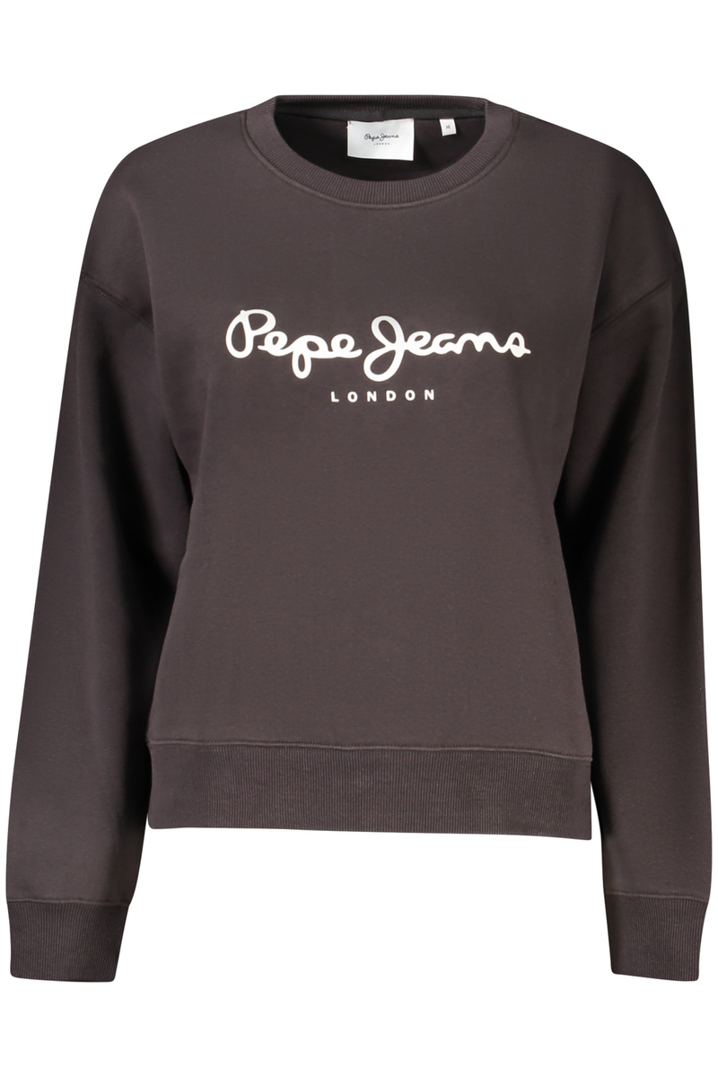 PEPE JEANS CZARNA BLUZA DAMSKA Z ROZPINANYM NA ZAMEK