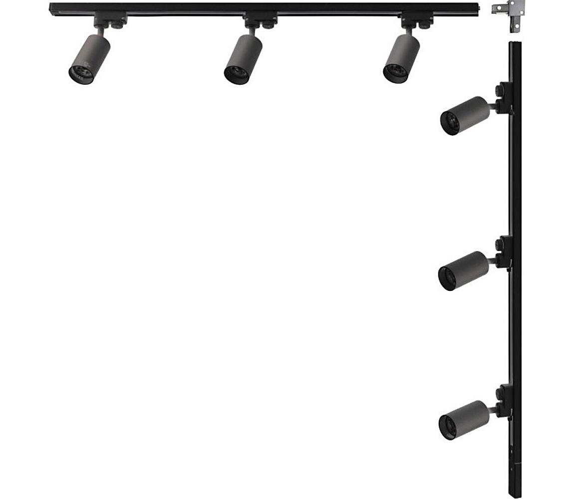 Zuma Line 3562 - Oprawa punktowa w systemie szynowym TUBE 6xGU10/35W/230V czarna