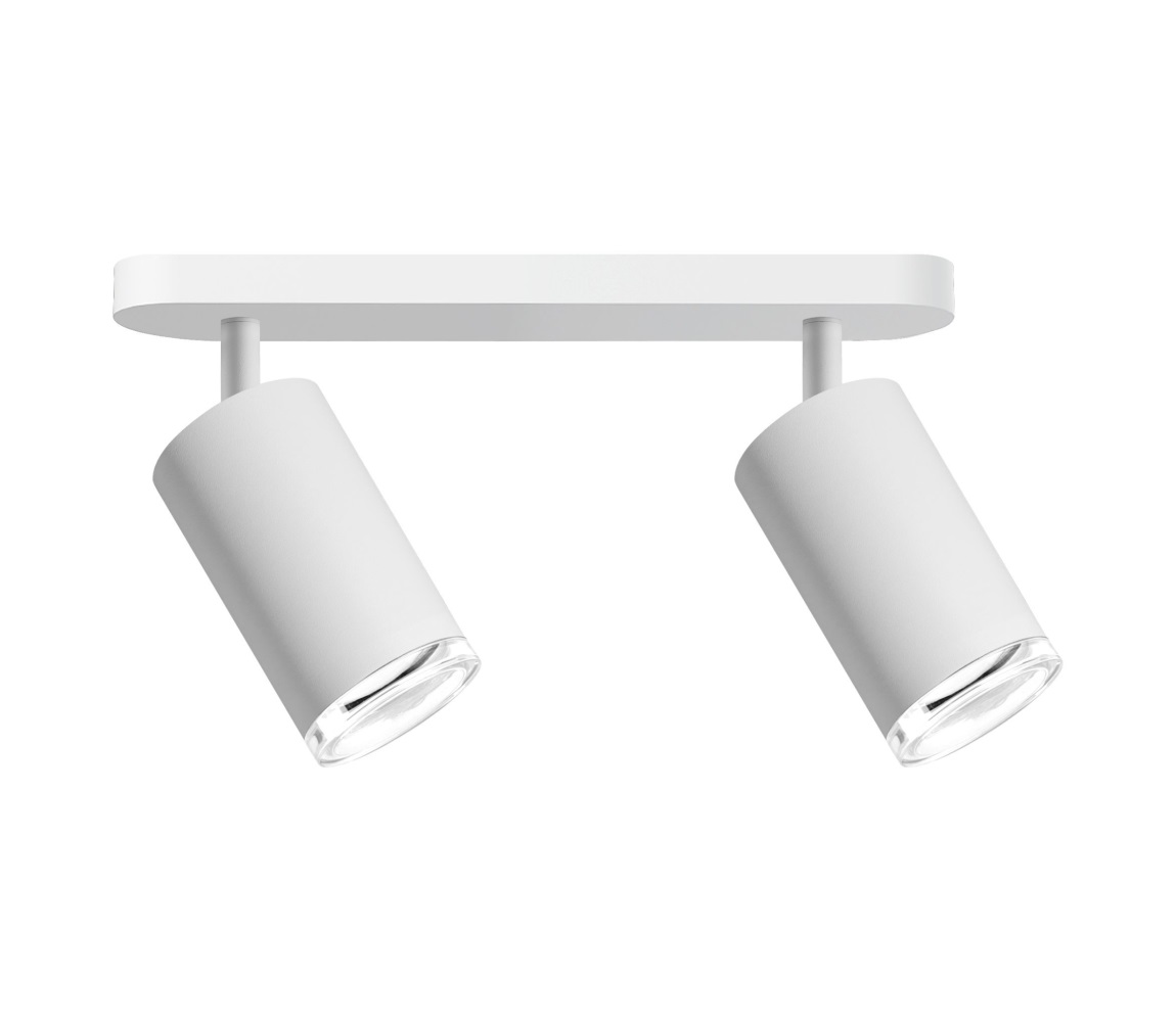 Biała oprawa sufitowa LED RGBW do łazienki TURYN 2xGU10/6,5W/230V IP44