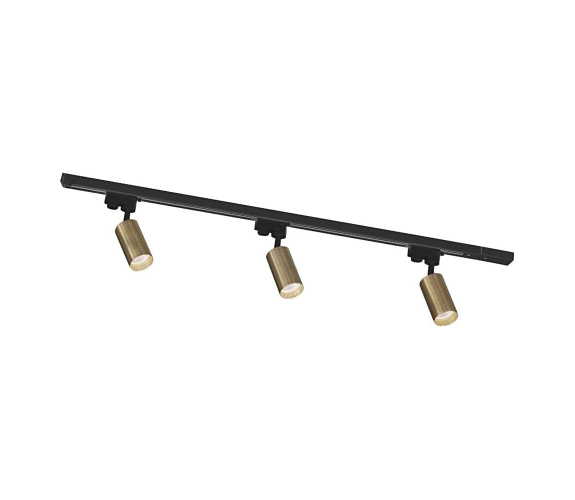 Zuma Line 3552 - Oświetlenie punktowe w systemie szynowym TUBE 3xGU10/35W/230V czarne/złote