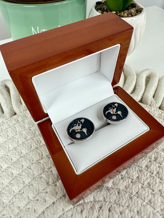 SPINKI DO MANKIETÓW koszuli mankietu mapa świata