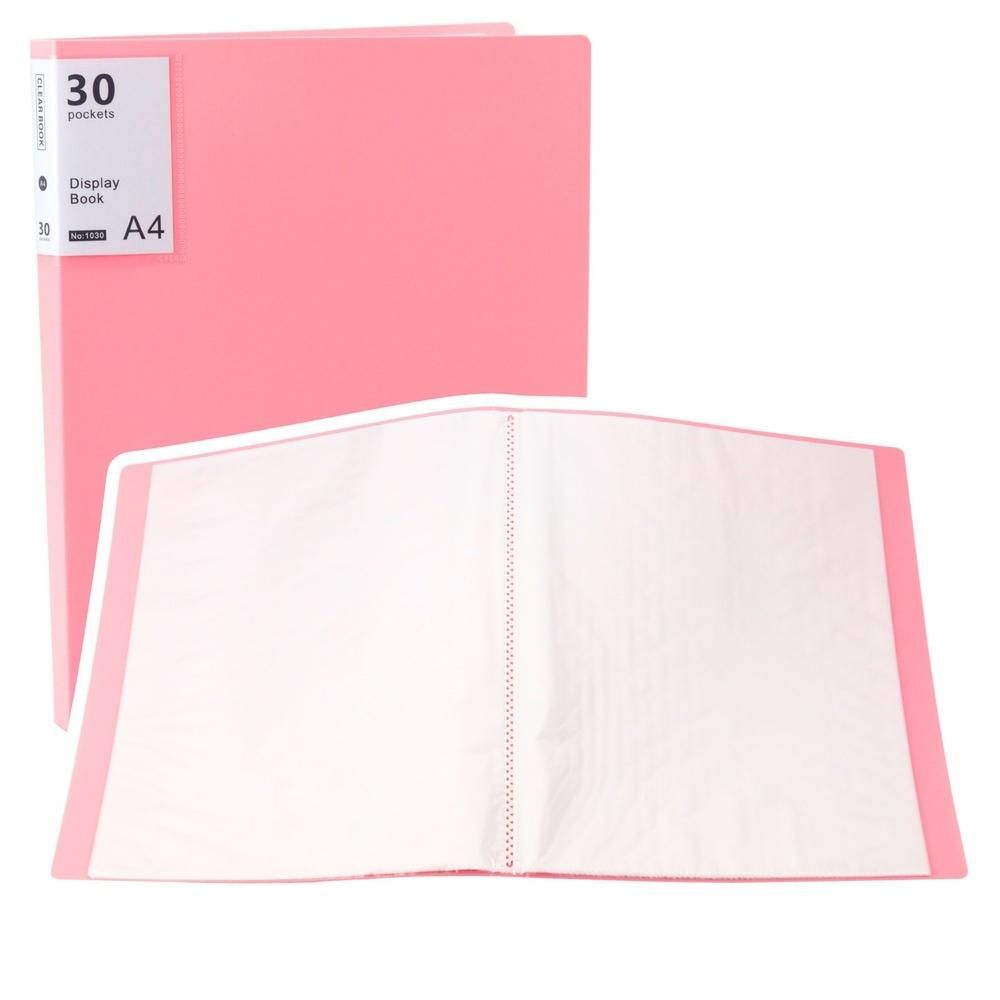 Leantoys Teczka z koszulkami A4 różowa - artykuł papierniczy