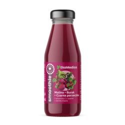 EkaMedica, smoothie, malina-burak-czarna porzeczka, 250 ml