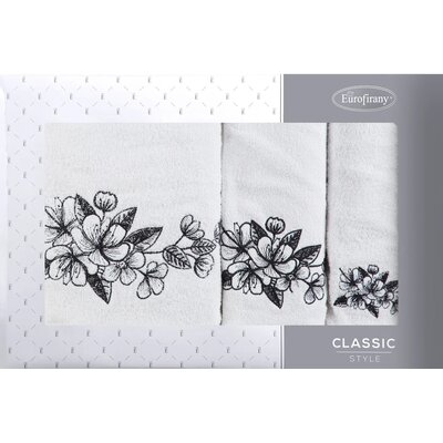 Zestaw ręczników Sofia Biały (3 sztuki)