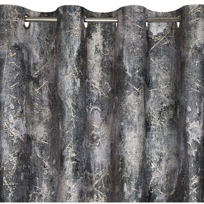 Zasłona EUROFIRANY Ester 140 x 250 cm Brązowo-szary