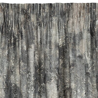Zasłona EUROFIRANY Ester 140 x 270 cm Srebrno-beżowy