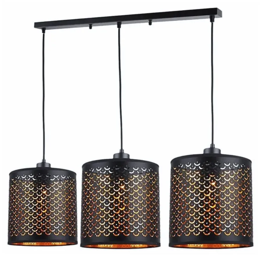 Potrójny metalowy żyrandol - K609-Malwa