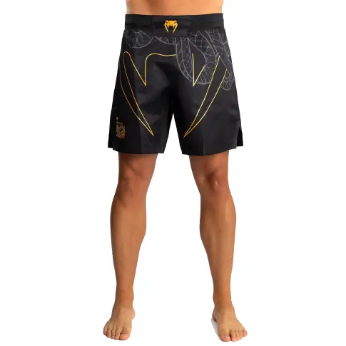 Venum Serpenti Fightshorts MMA Spodenki Treningowe Black/Silver/Gold