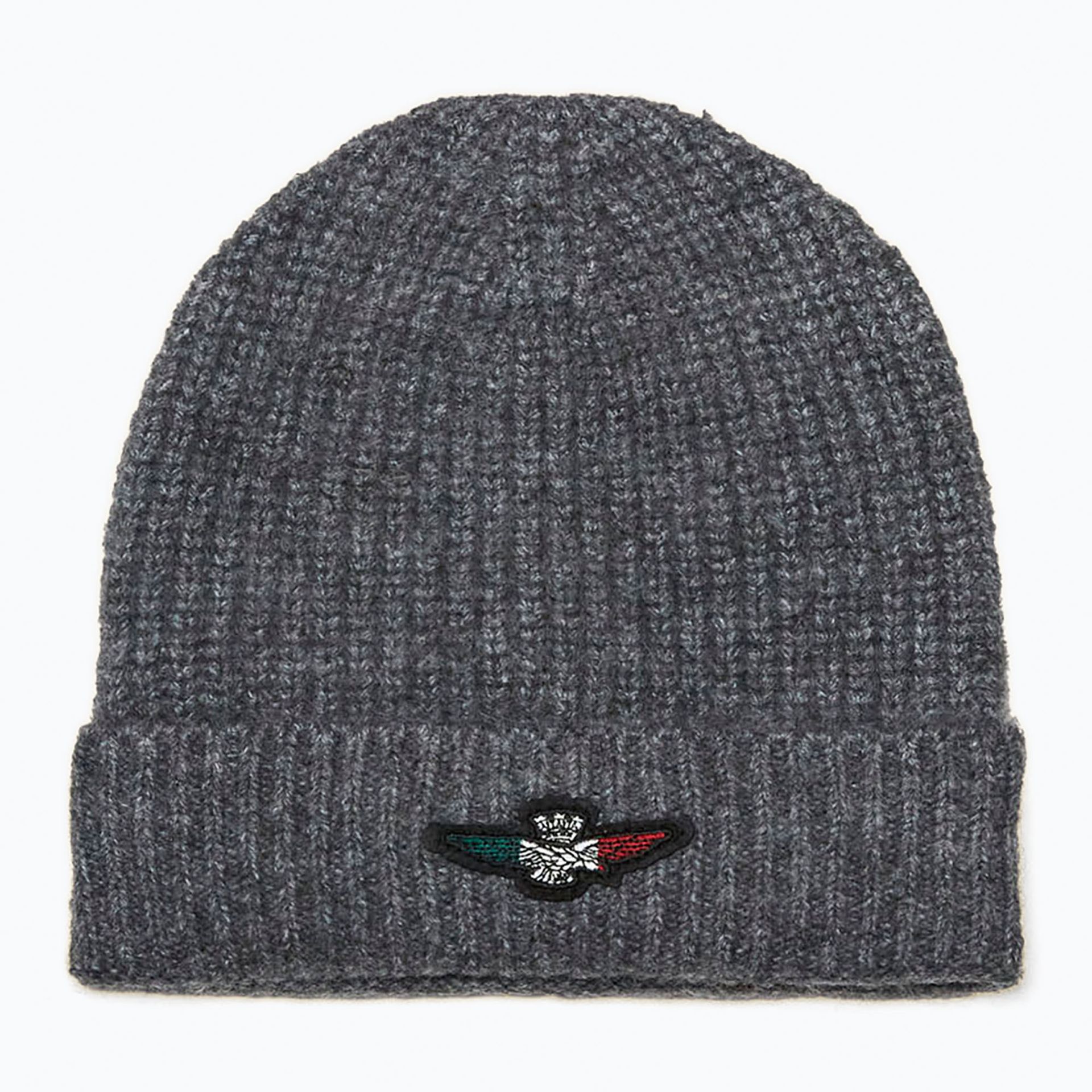 Czapka zimowa męska Aeronautica Militare 252CU0034UL00451 grigio scuro melange WYSYŁKA W 24H 30 DNI NA ZWROT