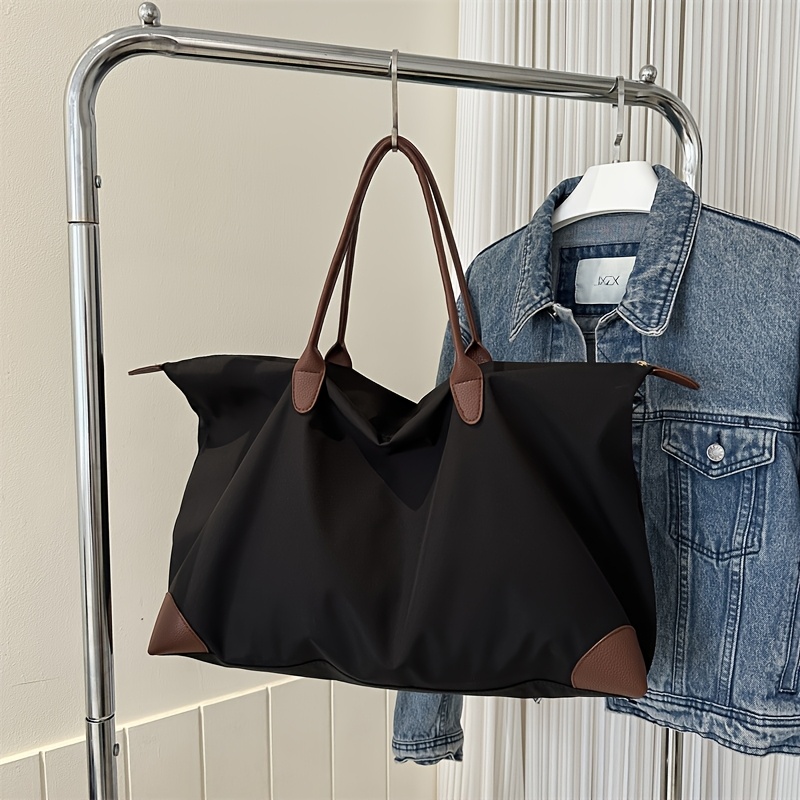 TEMU Damska torba na ramię - Duża pojemność letnia casualowa uniwersalna torba na ramię i ręka, prosta i stylowa torba podróżna, lekka i przenośna