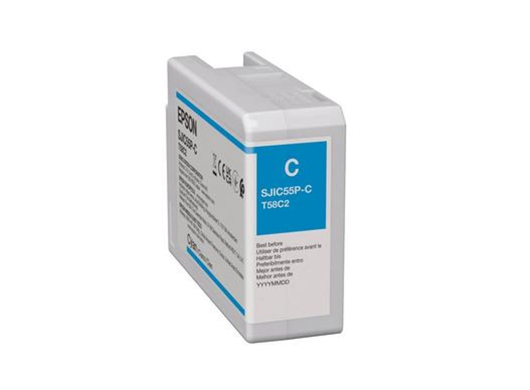Epson SJIC55(C) nabój z tuszem 1 szt. Oryginalny Cyjan