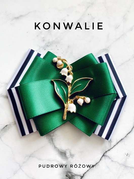 Kolekcja Kwiatowa KONWALIE Brosza z kwiatami