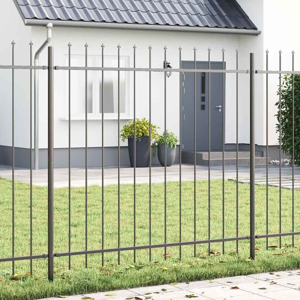Lumarko Ogrodzenie Lumarko Ogrodowe Szary 5.1 x 1 m Stal Malowana Proszkowo