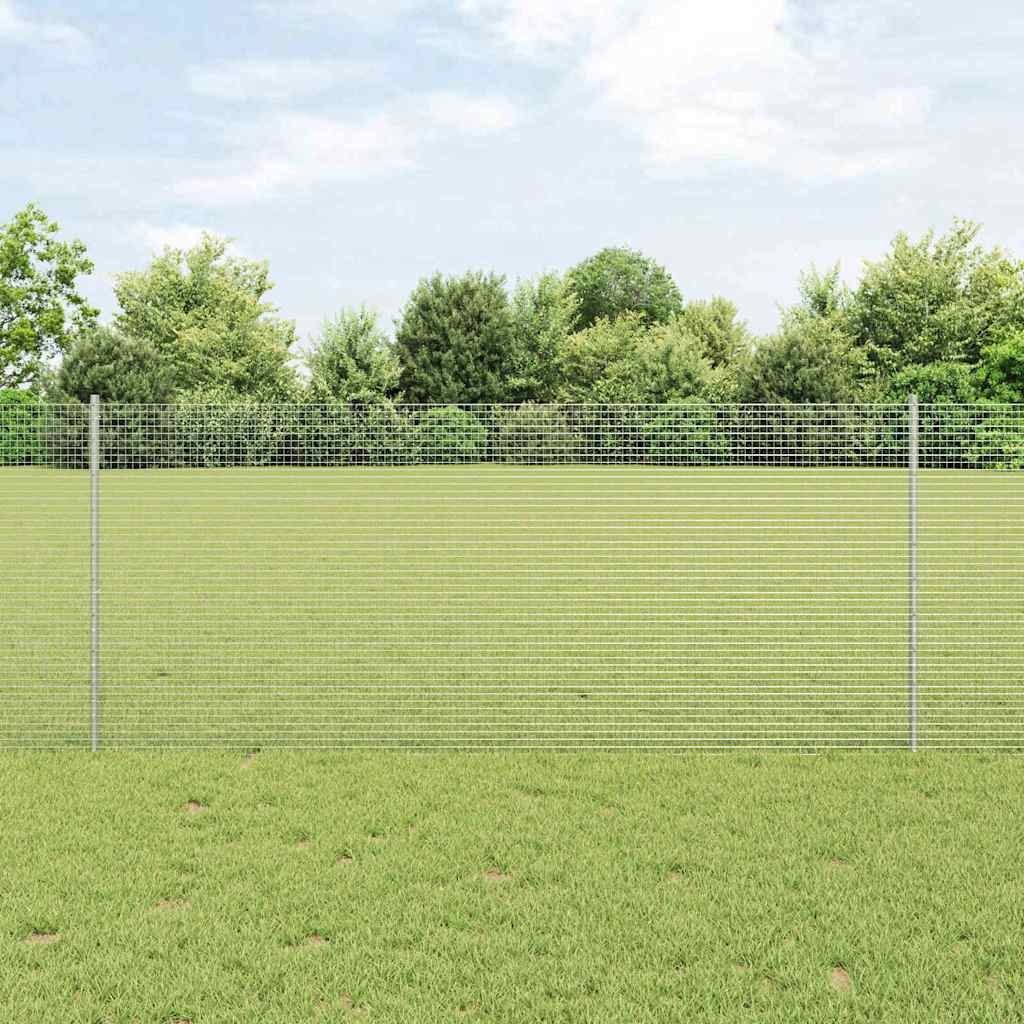 Lumarko Ogrodzenie z słupkami Stal galwanizowana 10 x 1 m Stal