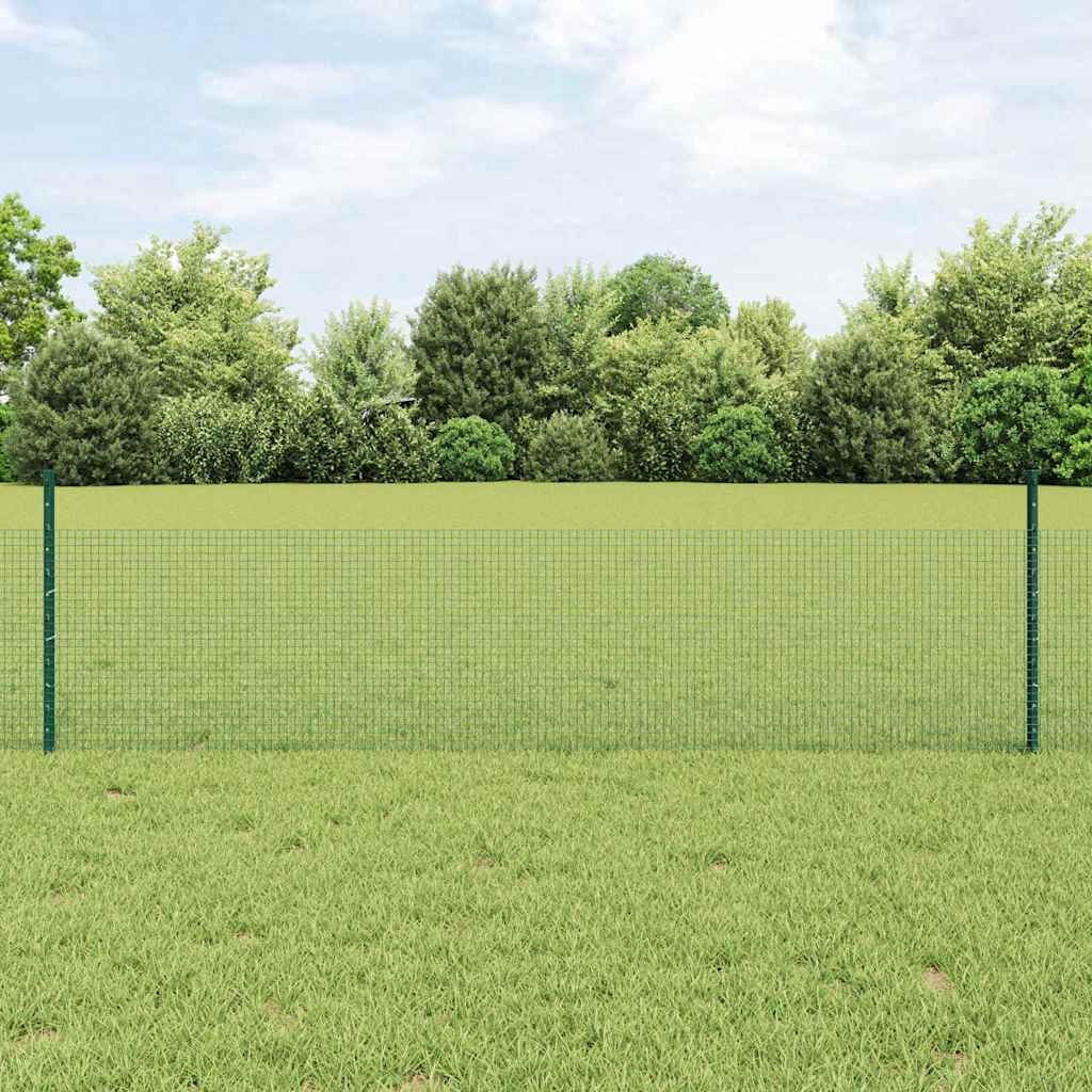 Lumarko Ogrodzenie z słupkami Zielony Lumarko Ogrodzenie 10 x 0,5 m Stal