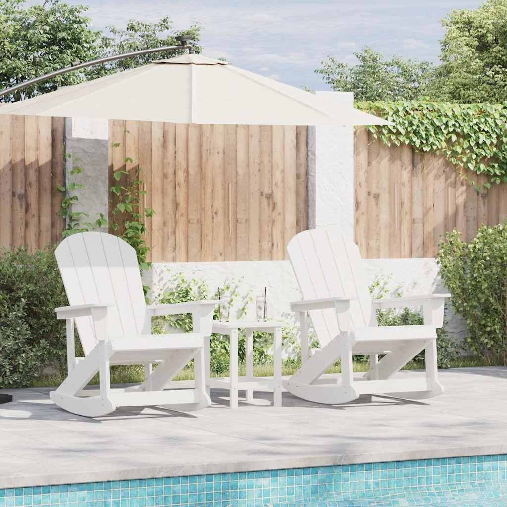 Fotele bujane Adirondack 2 pcs Biały HDPE