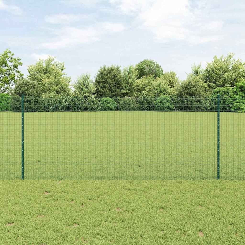 Lumarko Ogrodzenie z drutu spawanego z 22 słupkami U Zielonym 1x50 m Stal