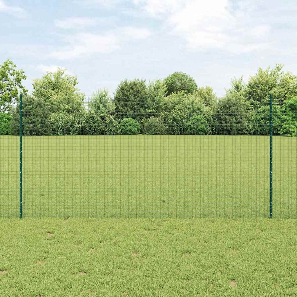 Lumarko Ogrodzenie z drutu spawanego z 22 słupkami U Zielony 1.2x50 m Stal
