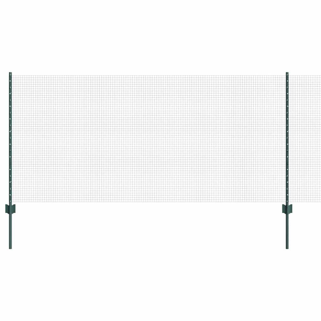 Lumarko Ogrodzenie z drutu spawanego z 44 słupkami U zielone 1x100 m stalowe