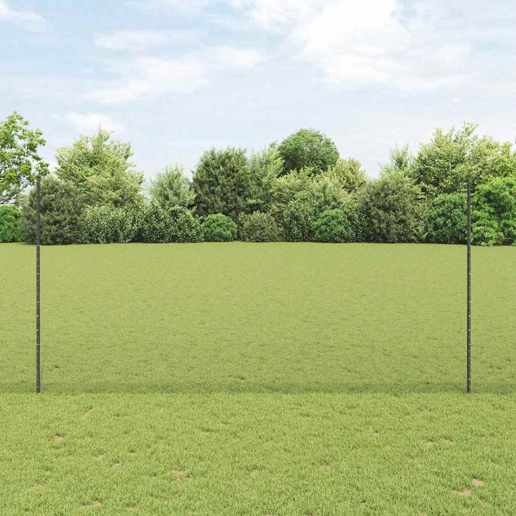 vidaXL Słupki ogrodowe 22 szt. U-Channel Szary 160 cm Stal