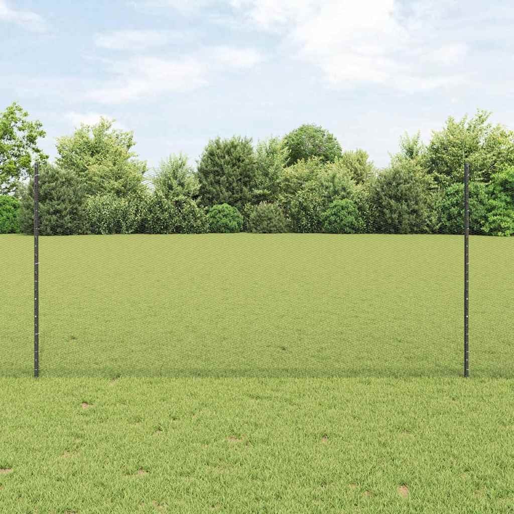 vidaXL Słupki ogrodzeniowe 10 szt. U-Channel Szary 120 cm Stal
