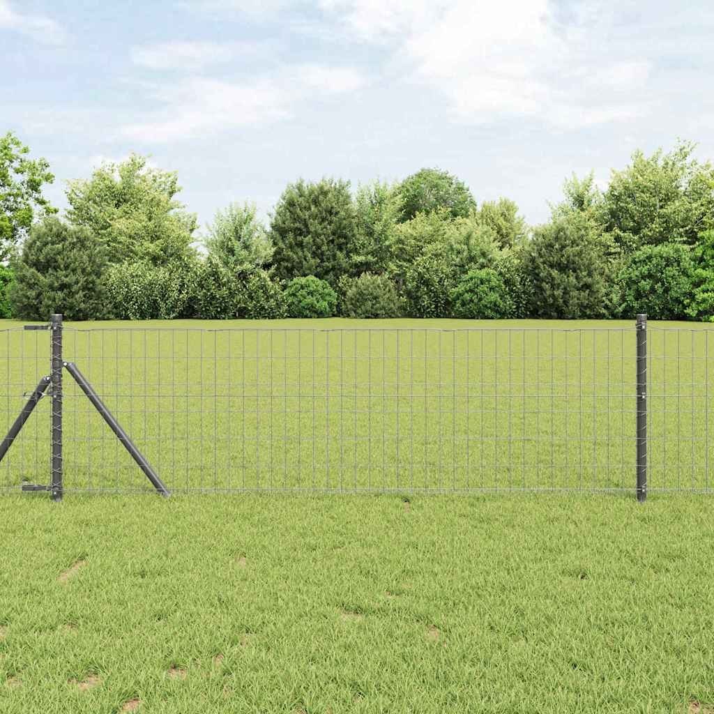 Lumarko Ogrodzenie z słupkami Szary 0.6 x 50 m Stal