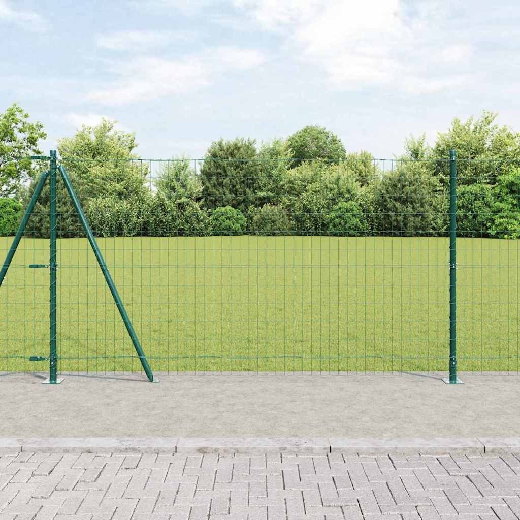 Lumarko Ogrodzenie z słupkami Zielony 1.2 x 10 m Stal