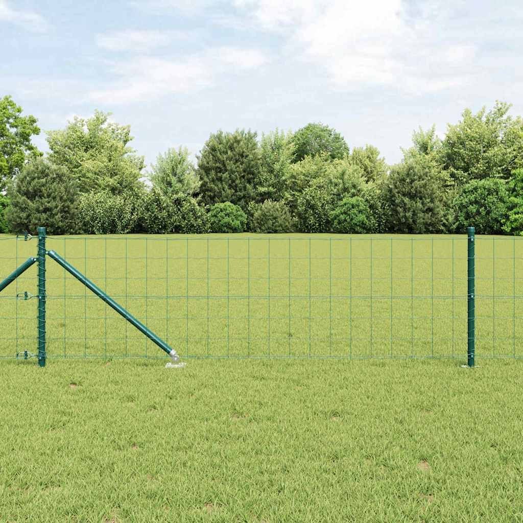 Lumarko Ogrodzenie z słupkami Zielony 0.4 x 10 m Stal