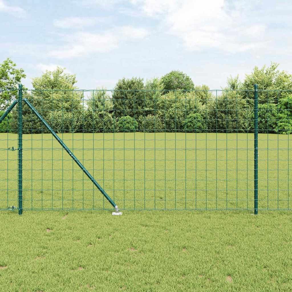 Lumarko Ogrodzenie z słupkami Zielony 1.2 x 10 m Stal