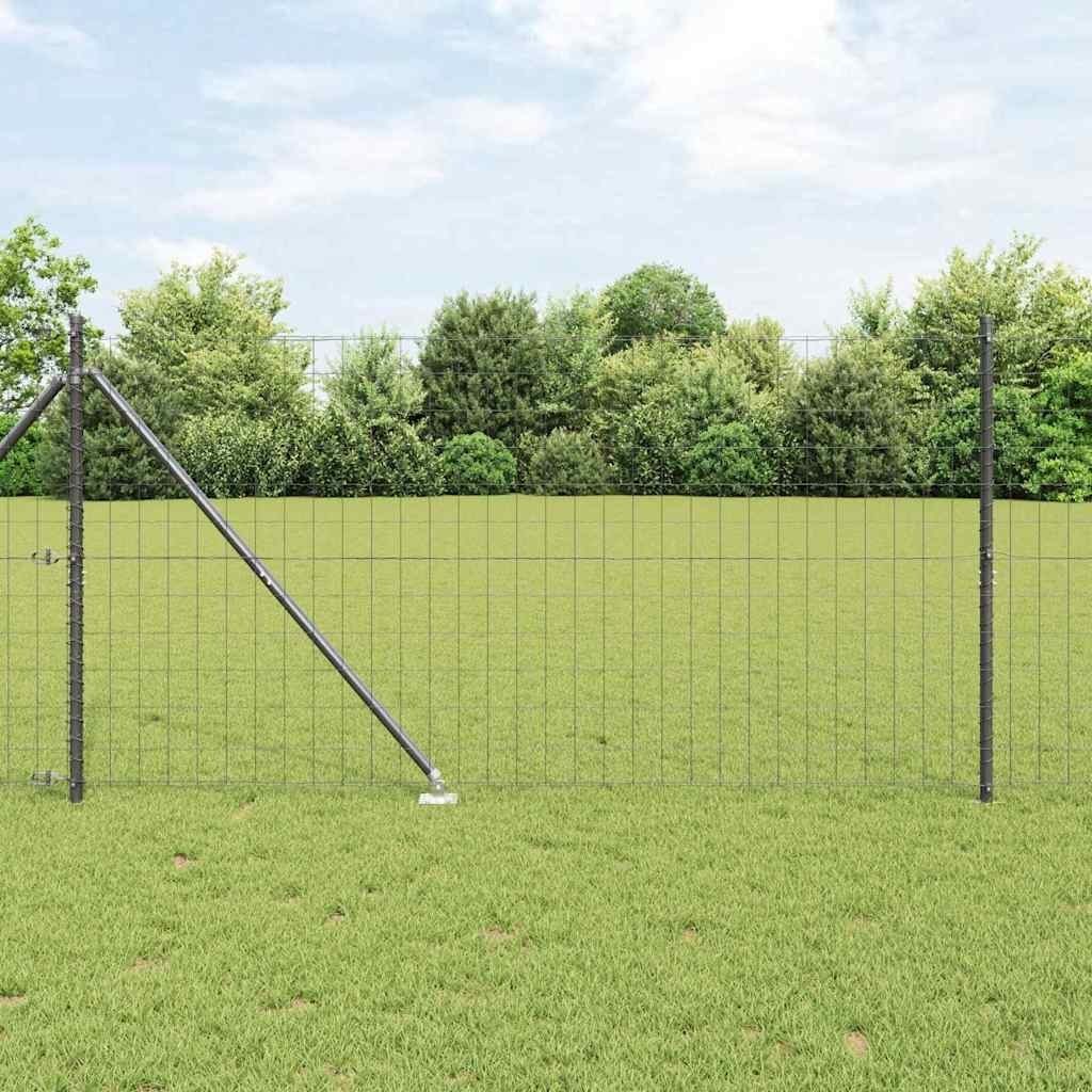 Lumarko Ogrodzenie z słupkami Szary 1.2 x 10 m Stal