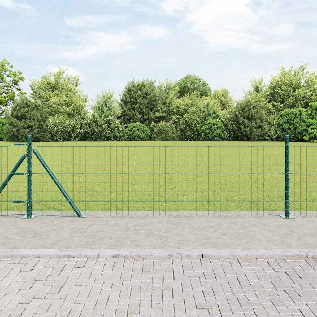 Lumarko Ogrodzenie z słupkami Zielony 0.6 x 50 m Stal
