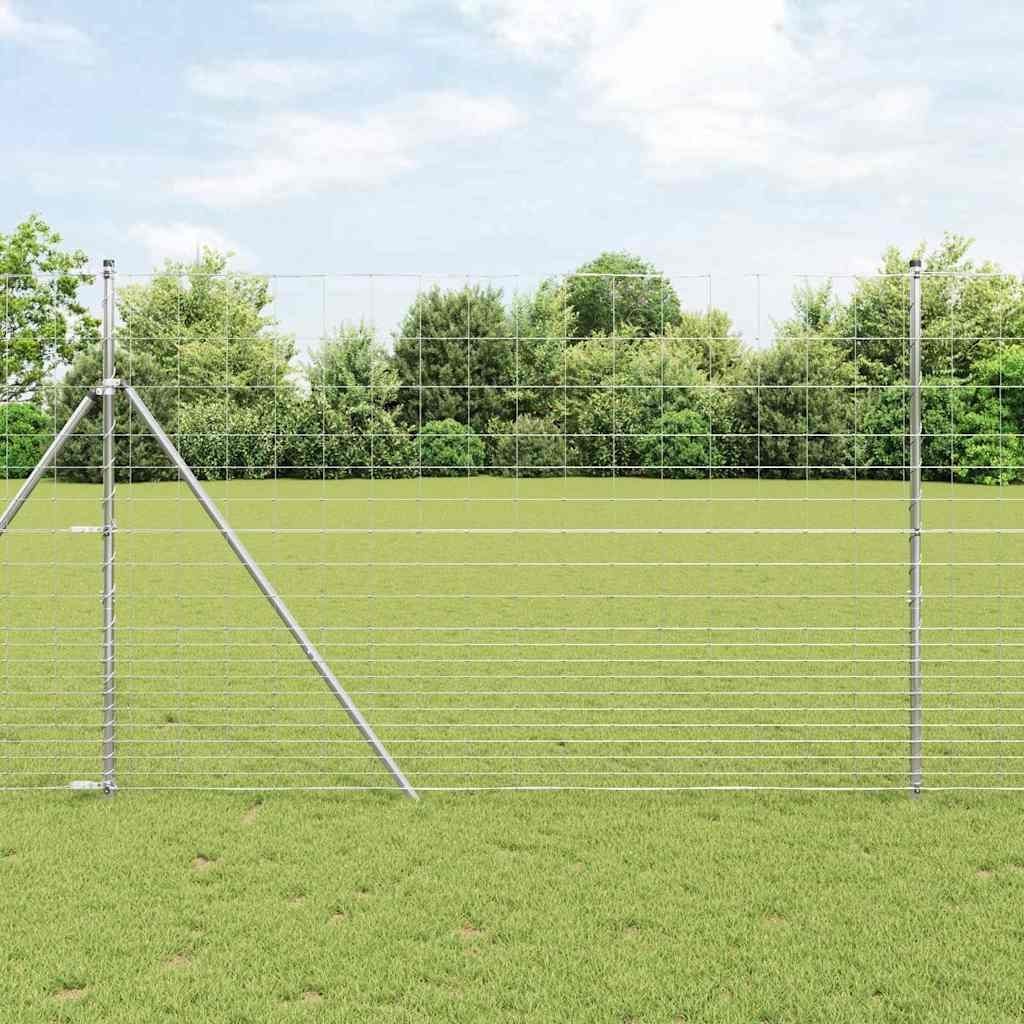 Lumarko Ogrodzenie Polowe 1.6x25 m z Galwanizowanej Stali
