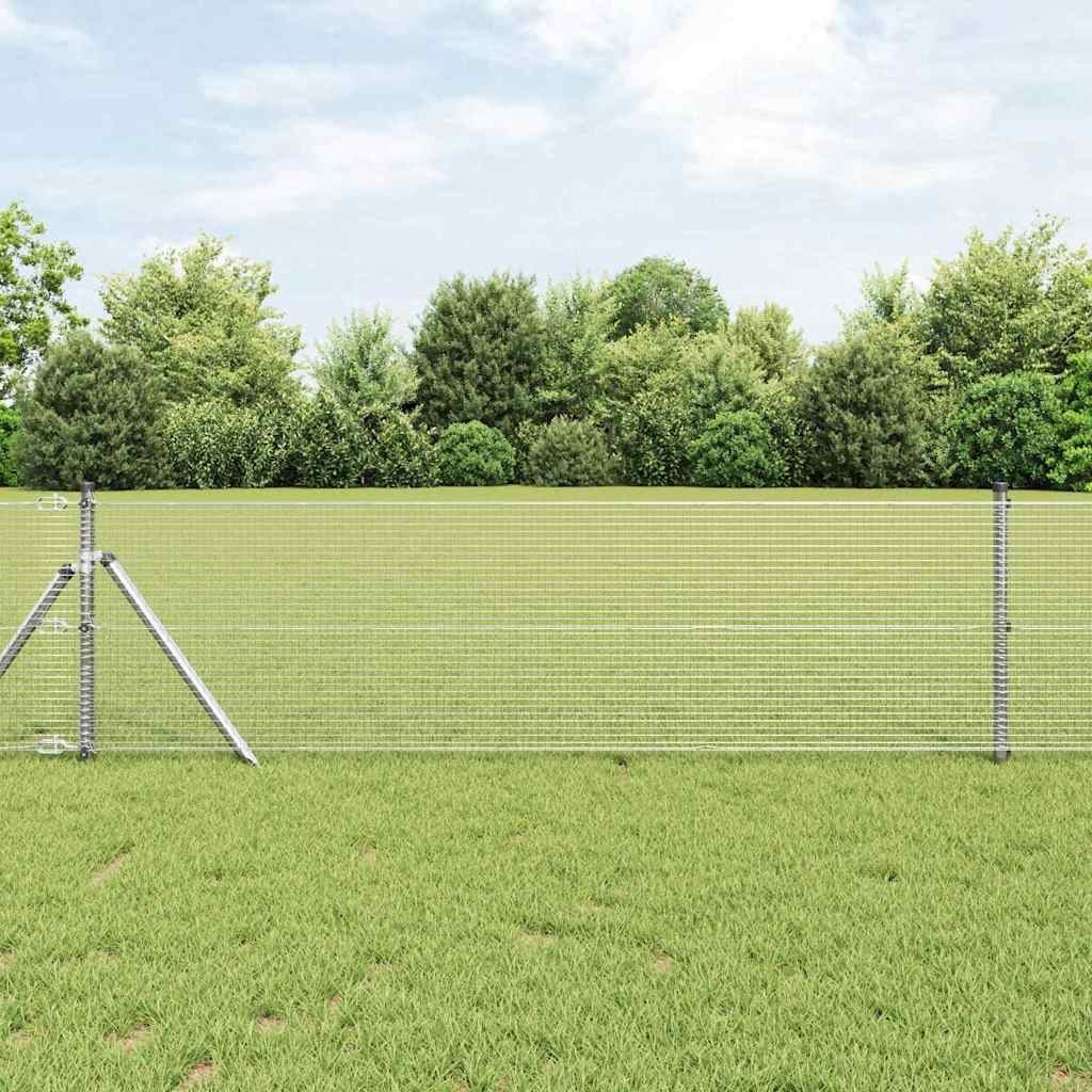 Lumarko Ogrodzenie z drutu spawanego z 7 słupkami 0.8x10 m stal ocynkowana