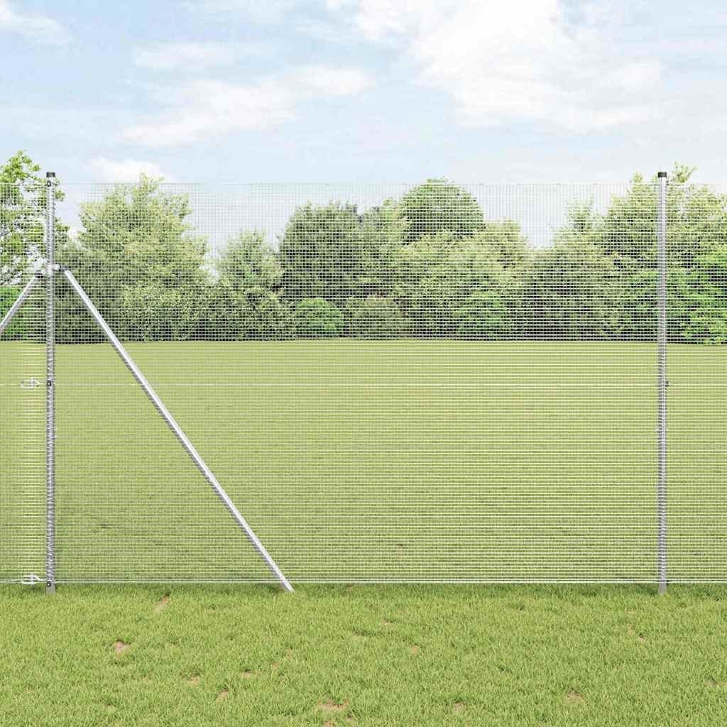 Lumarko Ogrodzenie z drutu spawanego z 7 słupkami 1,5x10 m stal ocynkowana